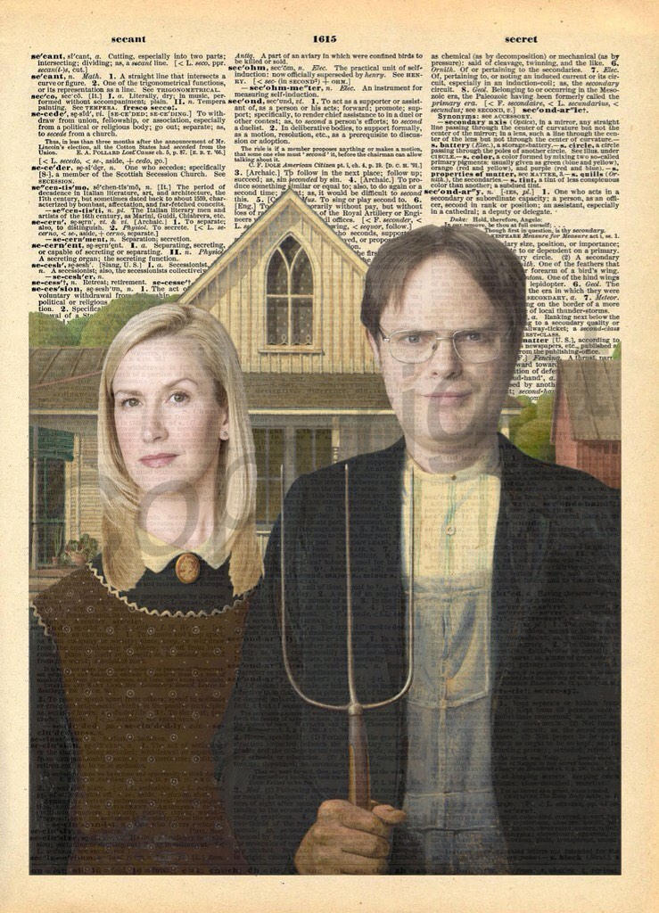 The Office Dwight and Angela Dictionary Art Print