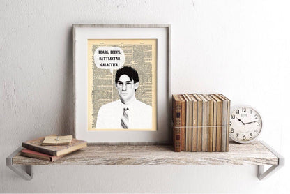 The Office Jim Halpert as Dwight Schrute Dictionary Art Print