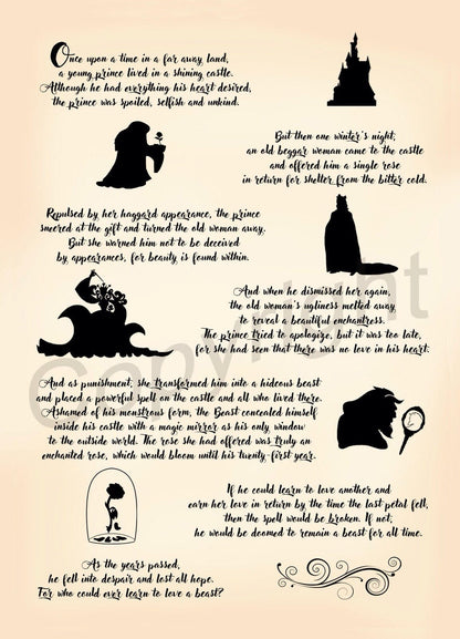 Beauty and the Beast Prologue Story Art Print