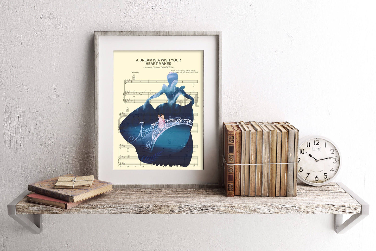 Cinderella A Dream Is A Wish Your Heart Makes Sheet Music Art Print