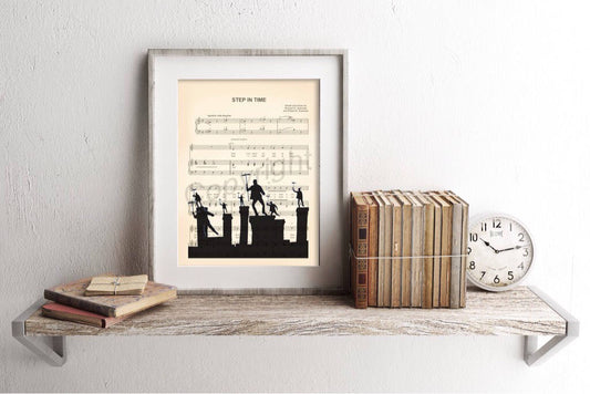 Mary Poppins Bert Step in Time Sheet Music Art Print