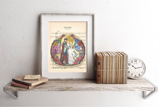 Sailor Moon Crystal Soundtrack Sheet Music Art Print