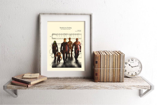 Guardians of the Galaxy Hooked On A Feeling Sheet Music Art Print