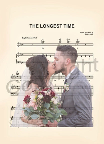 Custom Wedding Anniversary Sheet Music Art Print