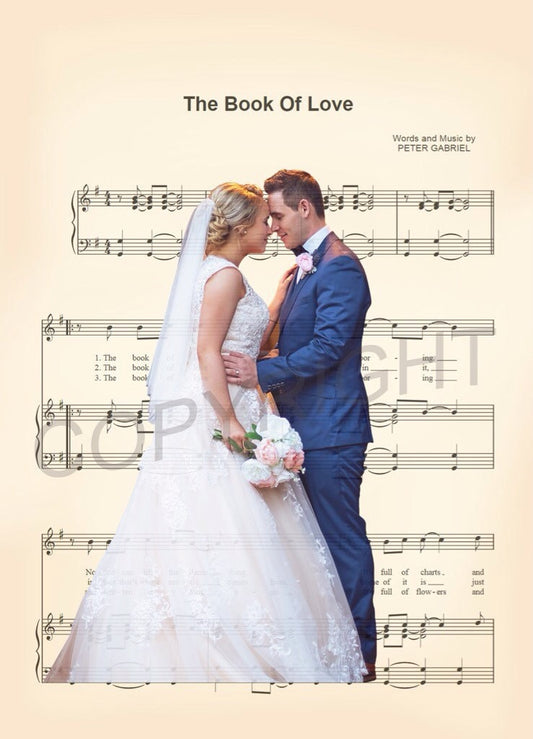 Custom Wedding Anniversary Sheet Music Art Print