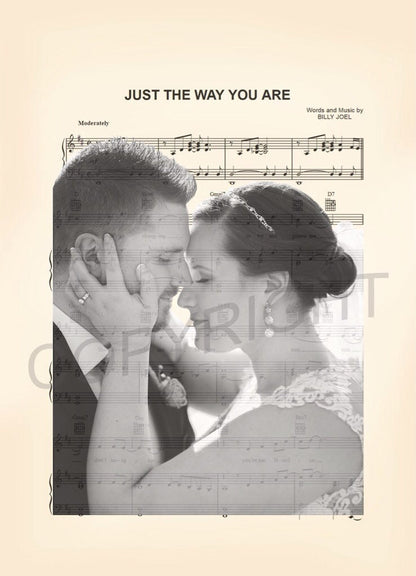Custom Wedding Anniversary Sheet Music Art Print