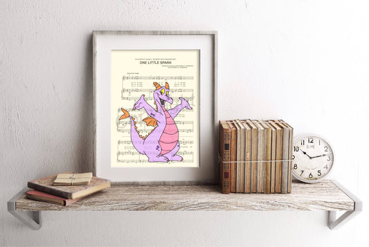 Figment One Little Spark Sheet Music Art Print