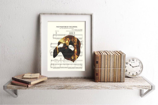 Phantom of the Opera Halloween Sheet Music Art Print