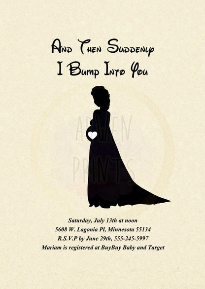 Disney Elsa Baby Shower Invitation [Digital File]