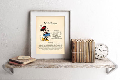 Minnie Cookie Recipe Art Print
