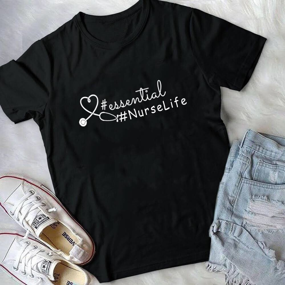 Essential Nurse Shirt, Nurse Shirt, Friends Nurse Shirt, Nursing School Shirt, Front Line Hero shirt, quaratine shirt, nurse 2020, Essential