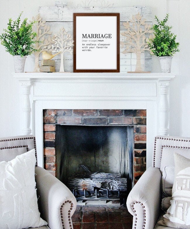 Marriage Noun Minimalist Art Print
