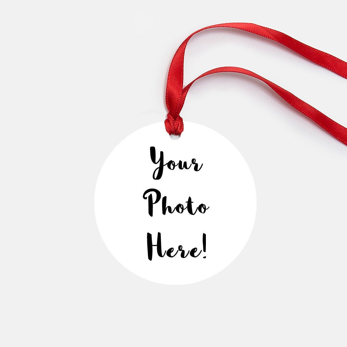 Christmas Custom Any Picture Ceramic Ornament