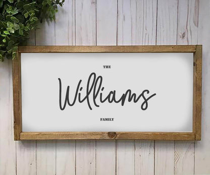 Last Name Family Canvas Art Print