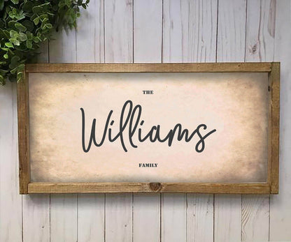 Last Name Family Canvas Art Print