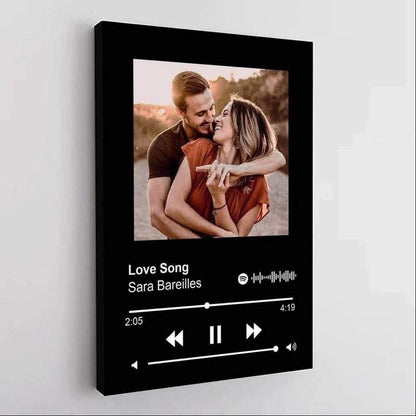 Our Soundtrack, Personalized Couple Gift Music Canvas Spotify