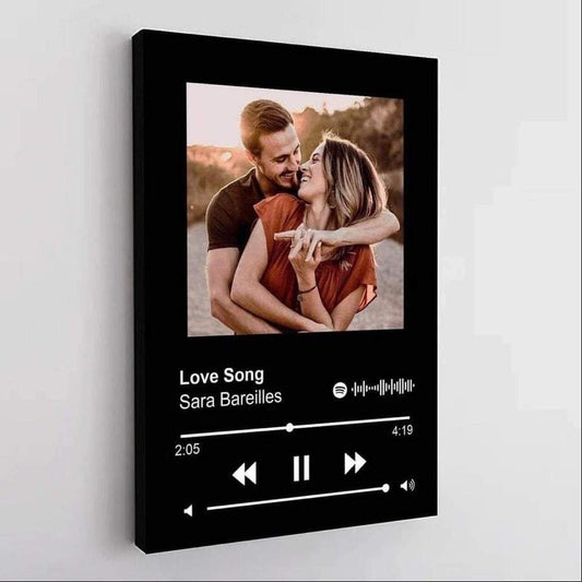 Our Soundtrack, Personalized Couple Gift Music Canvas Spotify
