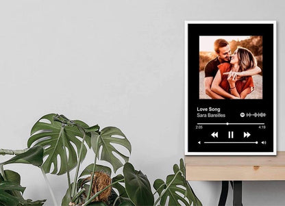 Our Soundtrack, Personalized Couple Gift Music Canvas Spotify