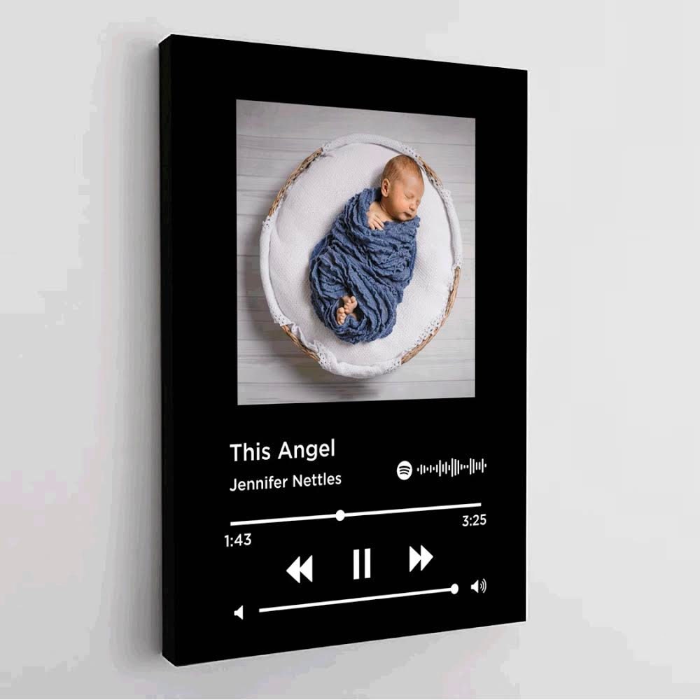 Personalized Baby Gift Music Canvas Spotify