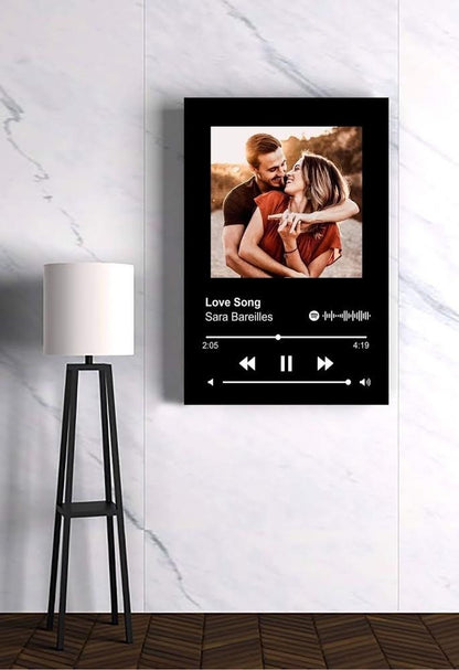 Our Soundtrack, Personalized Couple Gift Music Canvas Spotify
