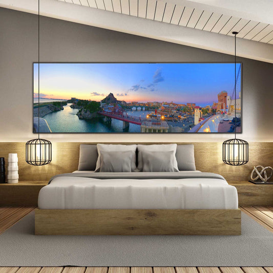 Panoramic Canvas of Your Image Wedding Family Portrait Pet Wall Decor