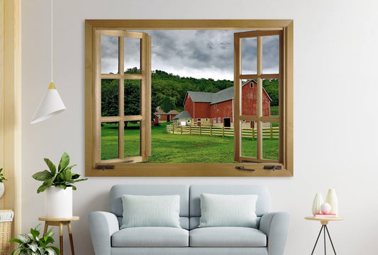 Rustic Farm Wall Art, Barn Art, Farm Canvas, Farm Wedding, House Warming Gift, Canvas Ready to hang