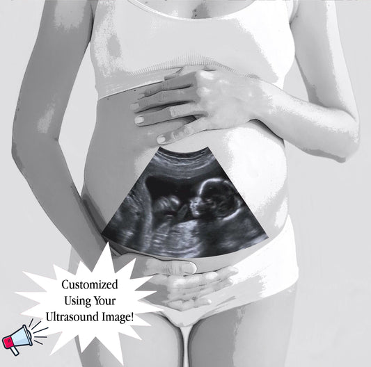 Ultrasound Mother Art, Custom Baby Art, Pregnant Mom Gift, Baby Shower Gift, Nursery Art Canvas