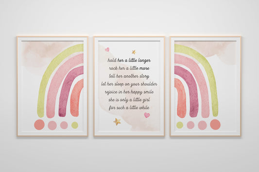 Neutral Baby Nursery Art, Rainbow Nursery, Nursery Decor, Boho Art