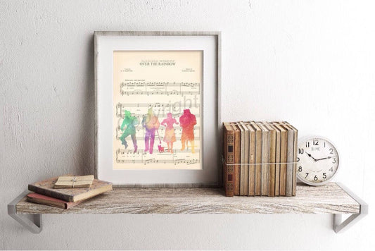 Wizard of Oz Watercolor Sheet Music Art Print
