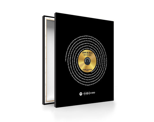 First Dance Song Art, Song Lyric Record Art, Spotify Song Print/Canvas