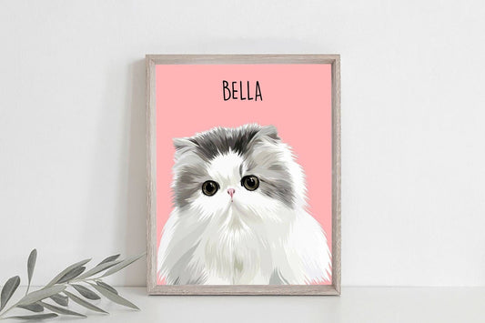 Cat Mom Canvas Wall Art