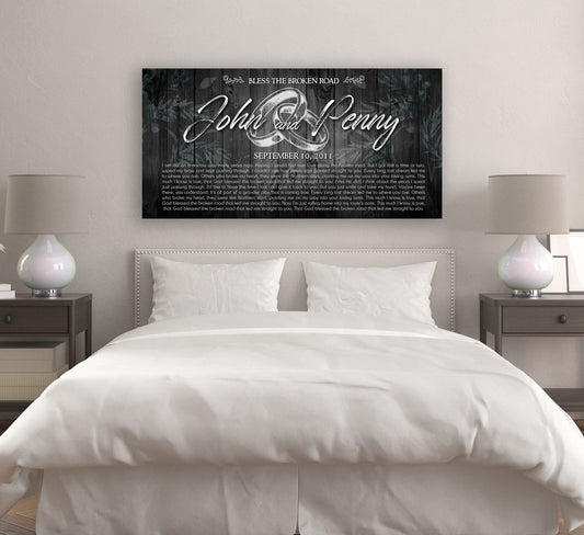 Wedding Rings Song Lyrics Couple Wall Decor