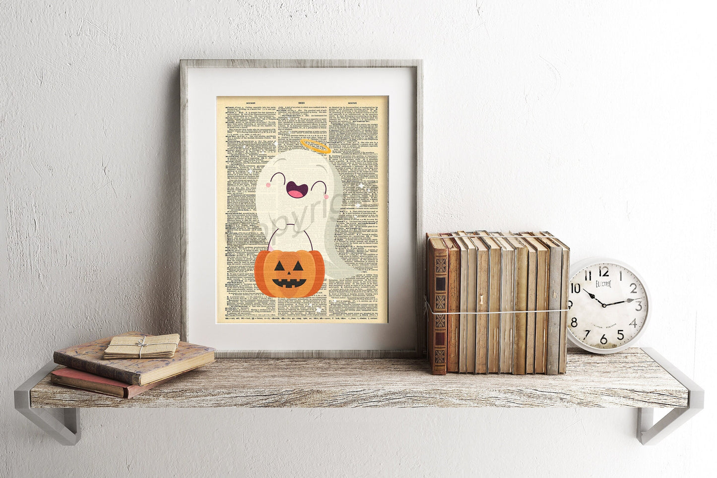 Ghost Cute Dictionary Art Print