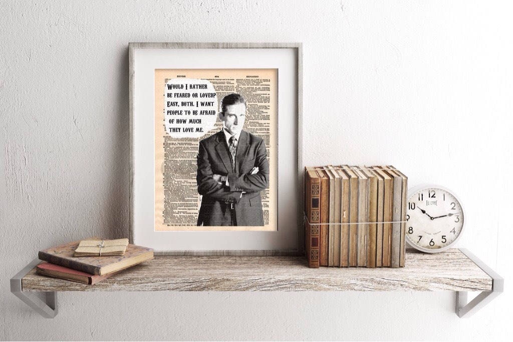The Office Michael Scott Feared or Loved Dictionary Art Print