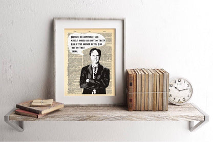 The Office Dwight Schrute Dictionary Art Print