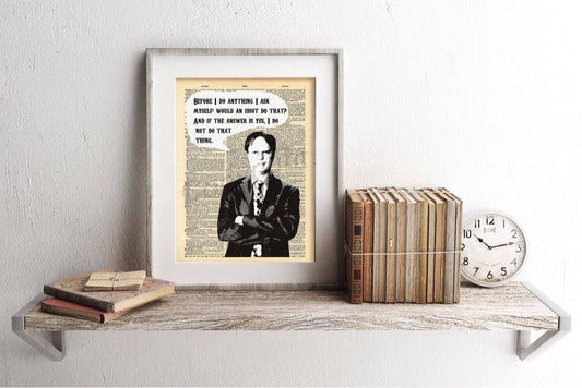 The Office Dwight Schrute Dictionary Art Print
