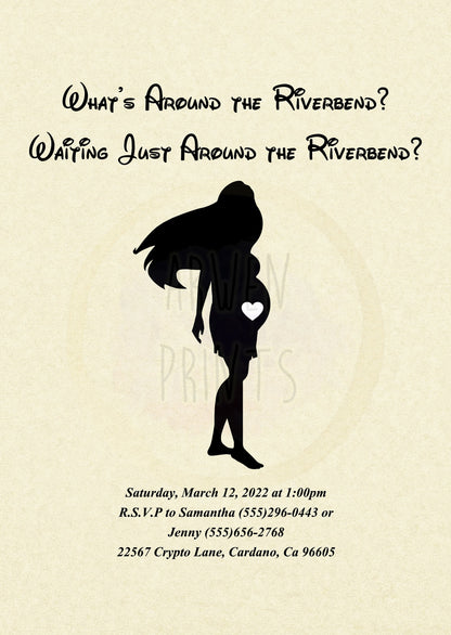 Pocahontas Disney Baby Shower Invitation [Digital File]