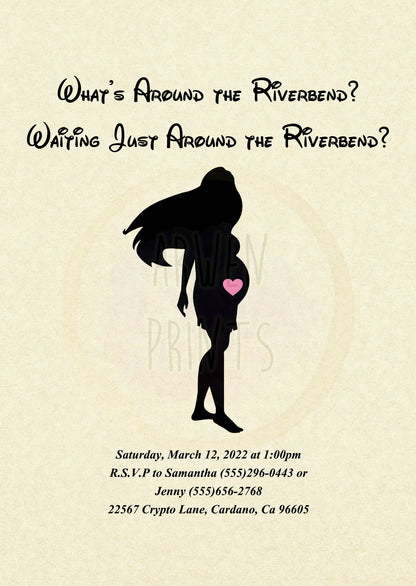 Pocahontas Disney Baby Shower Invitation [Digital File]