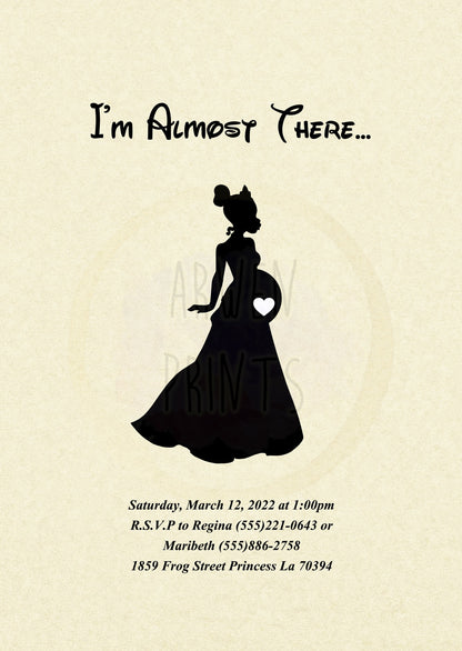 Princess and the Frog Tiana Disney Baby Shower Invitation [Digital File]