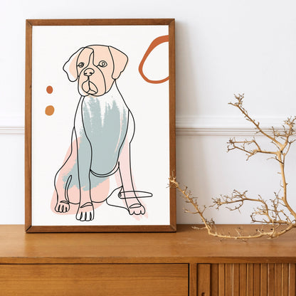 Dog Line Art, Pet Tattoo, Pet Line Art, Animal Line Art, Line Art Tattoo, Dog Drawing, One Line Drawing, Pet Memorial
