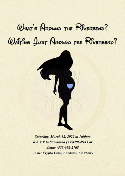Pocahontas Disney Baby Shower Invitation [Digital File]