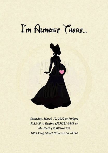 Princess and the Frog Tiana Disney Baby Shower Invitation [Digital File]