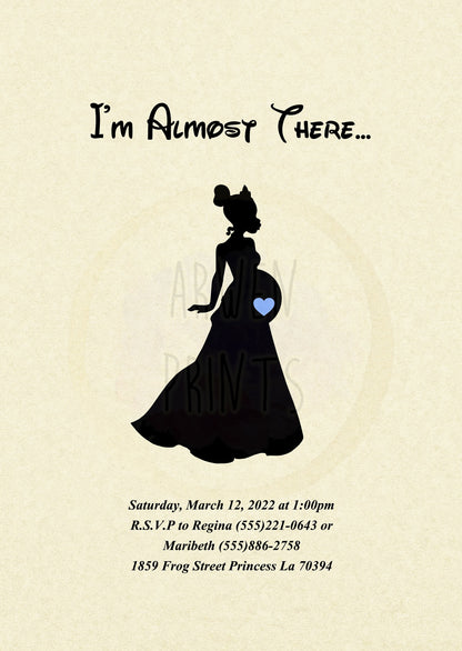 Princess and the Frog Tiana Disney Baby Shower Invitation [Digital File]
