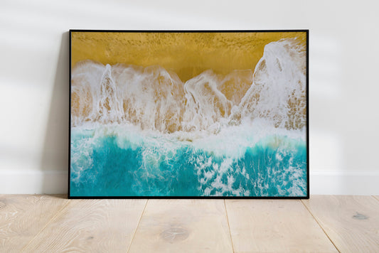 Beach Waves Boho Canvas Art Print Wall Decor