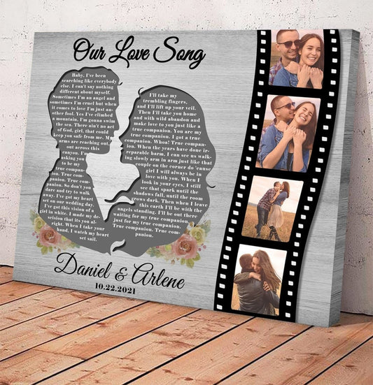 Customized Wedding Song, Silhouettes Art, Couple Pictures, Wedding Photos Canvas