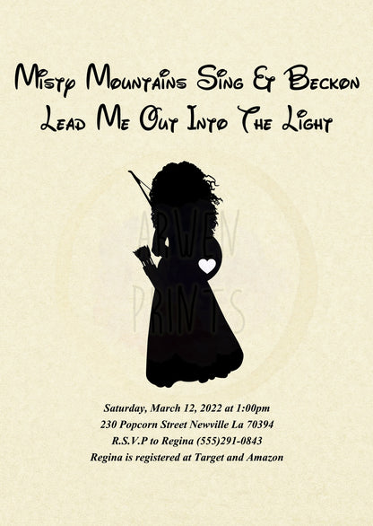 Merida Brave Baby Shower Invitation [Digital File]