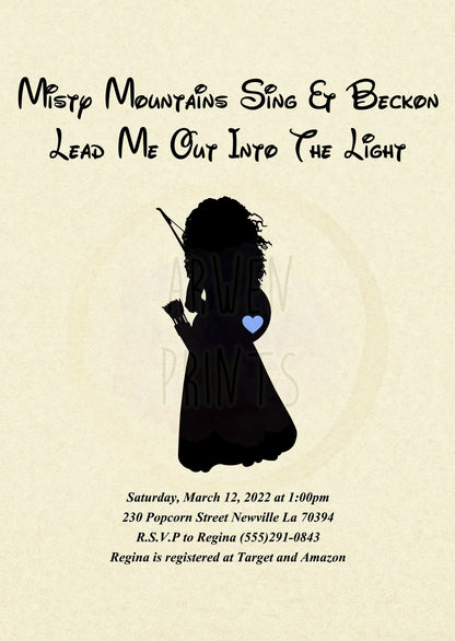 Merida Brave Baby Shower Invitation [Digital File]