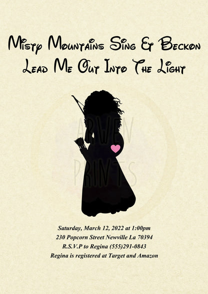 Merida Brave Baby Shower Invitation [Digital File]