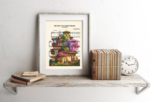 Encanto Characters We Don’t Talk About Bruno Sheet Music Art Print