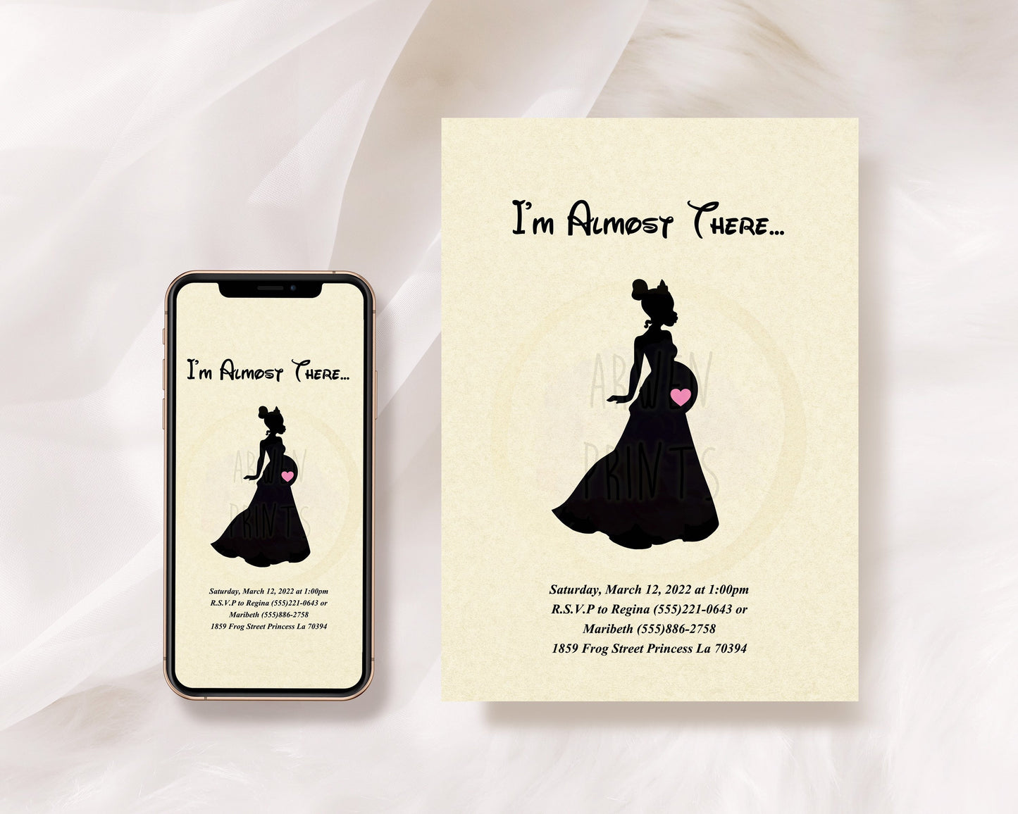 Princess and the Frog Tiana Disney Baby Shower Invitation [Digital File]
